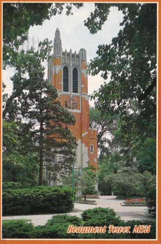 Michigan Lansing Beaumont Tower Michigan State University 1996