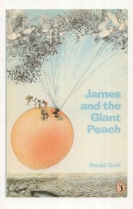 James & The Giant Peach Roald Dahl 1980 Puffin Book Postcard