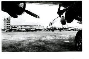 Frankfurt Germany Airliners Prop Planes RPPC Real Photo Postcard