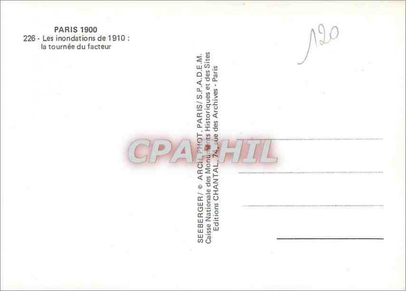Modern Postcard Paris 1900 1910 Floods The Tournee Factor