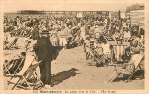 Belgium Blankenberge strand pier crowded beach