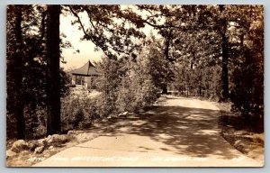 RPPC  Hot Springs  Arkansas  Drive from Observation Tower  Postcard   c1930