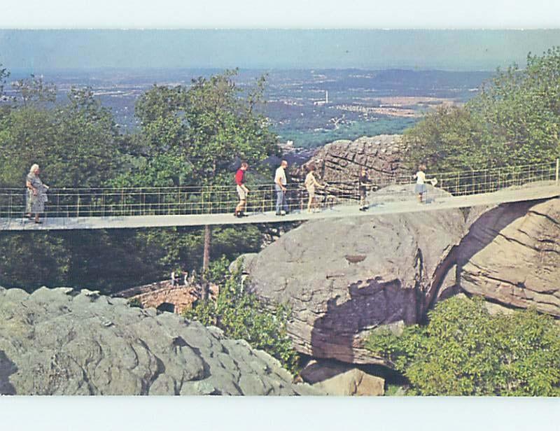 Pre-1980 BRIDGE SCENE Rock City Gardens - Chattanooga Tennessee TN H8633