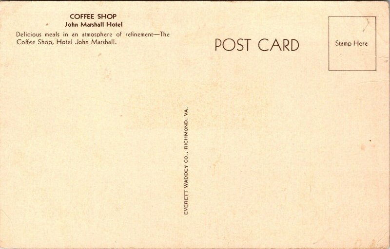 Postcard Coffee Shop at Hotel John Marshall in Richmond, Virginia~136731