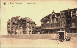 Belgium Le Zoute Pittoresque Partie de la Digue Vintage Postcard C149