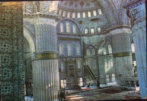 Interior of the Blue Mosque Istanbul