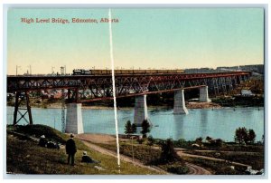 c1910 High Level Bridge Edmonton Alberta Canada Antique Unposted Postcard