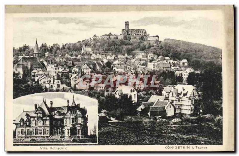 Old Postcard Vllia Rothschild Konigstein