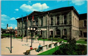Postcard Guelph Ontario c1960s City Hall Wellington County