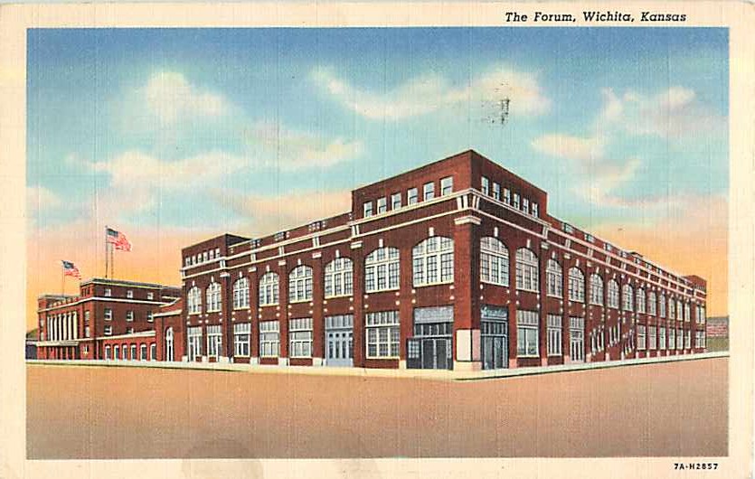 The Forum Wichita KS Kansas 1942 Linen United States Kansas