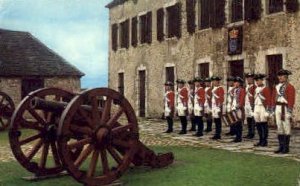 Members of the Guard at French Castle - Fort Ticonderoga, New York NY Postcard