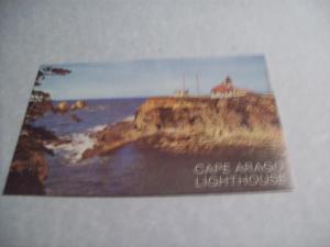 Cape Arago Lighthouse, Oregon Coast //  Unused Postcard