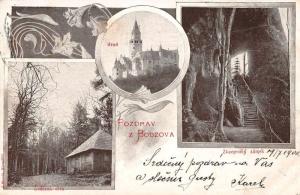 Castle Petrified Forest Czech Republic Scenic View Antique Postcard J45999