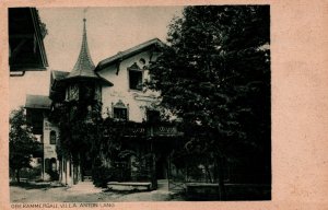 Germany Oberammergau Villa Anton Lang Vintage Postcard 09.86