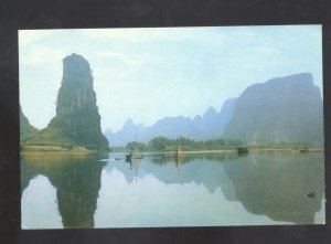 YANGSHUO CHINA PAGE BOY HILL CHINESE POSTCARD