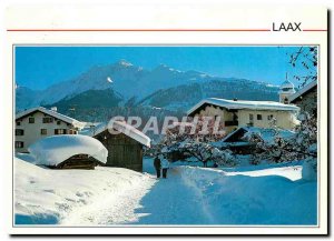 Postcard Modern Laax mit der Signina