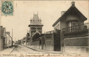 CPA Environs de CALAIS - Grande Rue a SANGATTE-Chalet (139115)