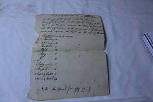 Vintage Ca. 1833 Hand Written A Rule To Calculate the Age of the Moon