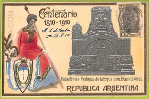 af0481 - ARGENTINA - Vintage Postcard - Buenos Aires - Centenatrio 1810-1910