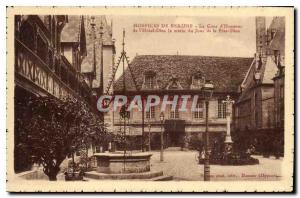 Postcard Old Hospices de Beaune The Honor Court Hotel Dieu