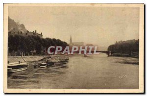 Postcard Old Lyon View Saone