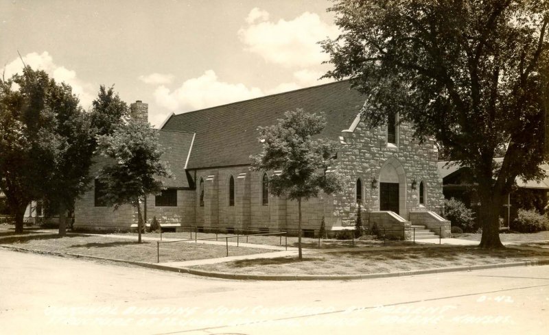 KS - Abilene. Original Building- St John's Episcopal Church.   RPPC