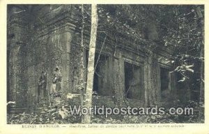 Prah Khan, Liateau du pavillion Ruines D'Angkor Cambodia, Cambodge Stamp on b...