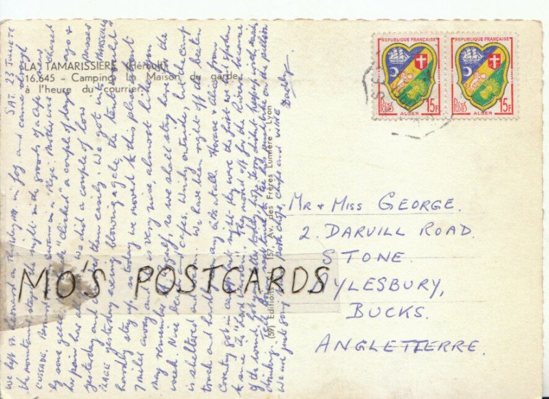 Genealogy Postcard - George - Stone - Aylesbury - Buckingham - Ref 8815A