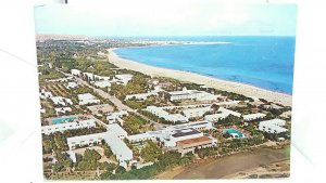 Vintage Postcard Aerial View of The Coast Hammamet Tunisia