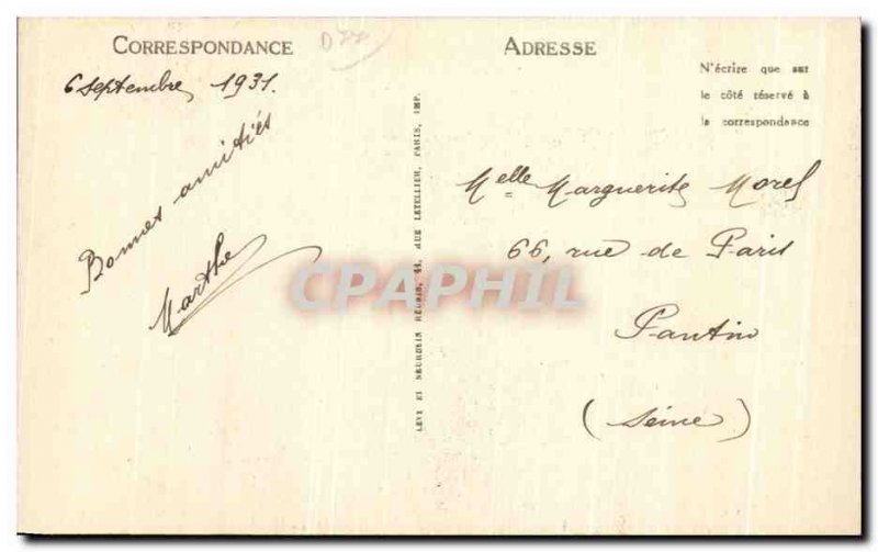 Old Postcard Meaux Cathedral Monument From Bossuet