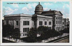 Ball High School Galveston Texas Vintage Postcard C036