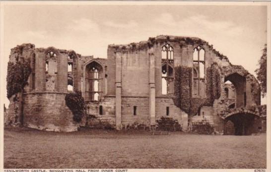 England Warwick Kenilworth Castle Banqueting Hall From Inner Court