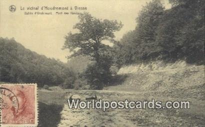 Le vicinal dhoudremont a Vresse Vallee d'Orchimont, Belgium 1920 Stamp on fr...