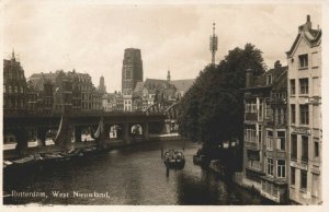 Netherlands Rotterdam West Nieuwland Vintage RPPC 03.76