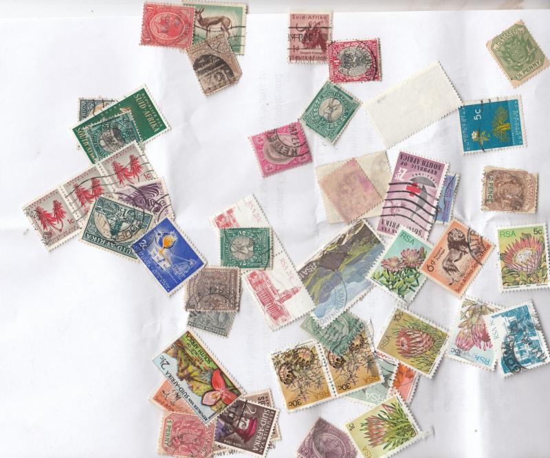 South Africa Small Stamp Bundle Collection incl Antique Postmark s