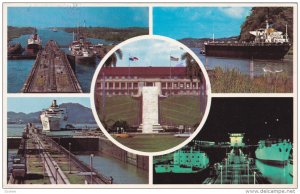 Multi-View, Gatun and Miraflores Locks, Administration Building of the Panama...