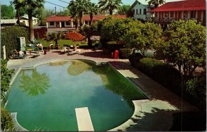 Postcard Swimming Pool at El Rancho Motor Hotel in Phoenix, Arizona~138590