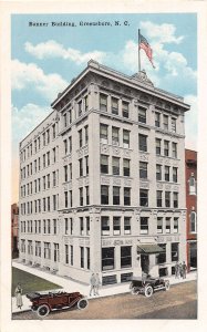 J54/ Greensboro North Carolina Postcard c1915 Banner Building 74