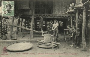 PC CPA VIETNAM, INDO CHINA, TONKIN, SONTAY, MOULIN, Vintage Postcard (b20330)