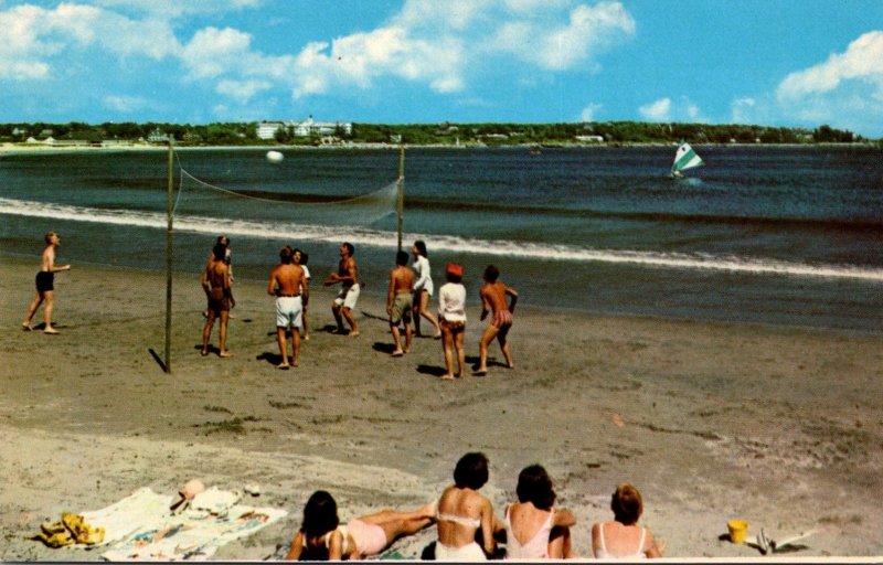 Maine Kennebunk Gooch's Beach Volley Ball Game
