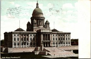 State House, Providence, Rhode Island RI Postcard from Iowa State Hospital 1907