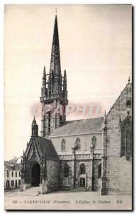 Old Postcard Landivisiau (Finistere) The Church Bell Tower