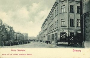 sweden, GÖTEBORG, Vestra Hamngatan (1900s) Postcard