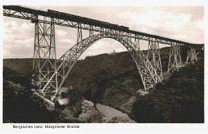 Germany Bergisches Land Müngstener Brücke Solingen Vintage RPPC 03.86