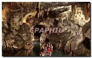 Postcard Modern Caves Medous Bagneres de Bigorre Descent Riviera Tranquil Boat