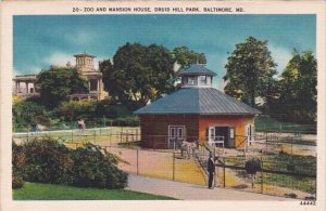 Zoo And Mansion House Druid Hill Park Baltimore Maryland