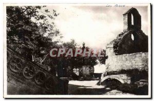 Old Postcard Les Baux B of R Square Church and Chapel of the XVI century Peni...