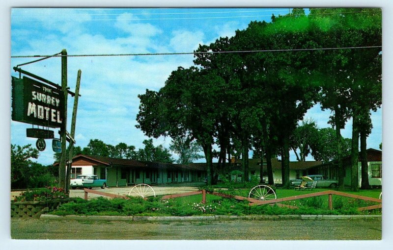 OTTAWA, Illinois IL ~ Roadside THE SURREY MOTEL LaSalle County c1960s Postcard 