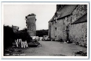 1959 Rosslyn Castle View Midlothian Scotland United Kingdom RPPC Photo Postcard 