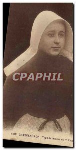 Chatelaillon Postcard Old type woman Kisnot (folklore headdress)